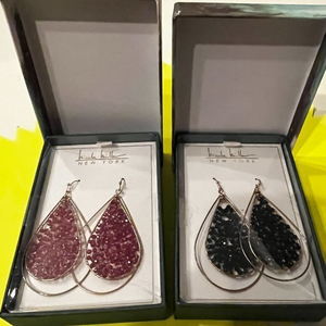 Nicole Miller Earrings (2 Pairs / Drops) (new)